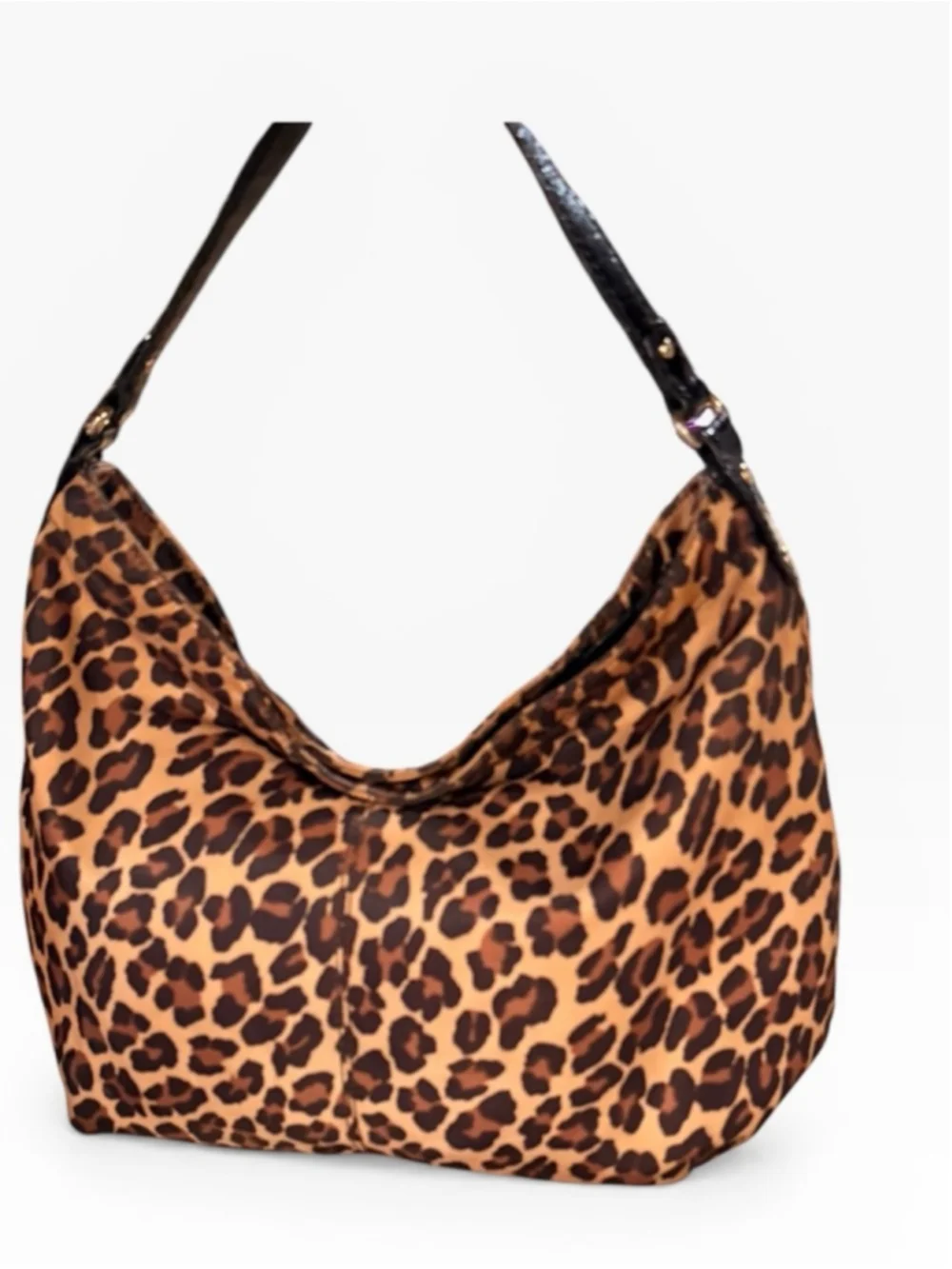 Kate Spade New York Leopard Print Nylon Hobo Bag